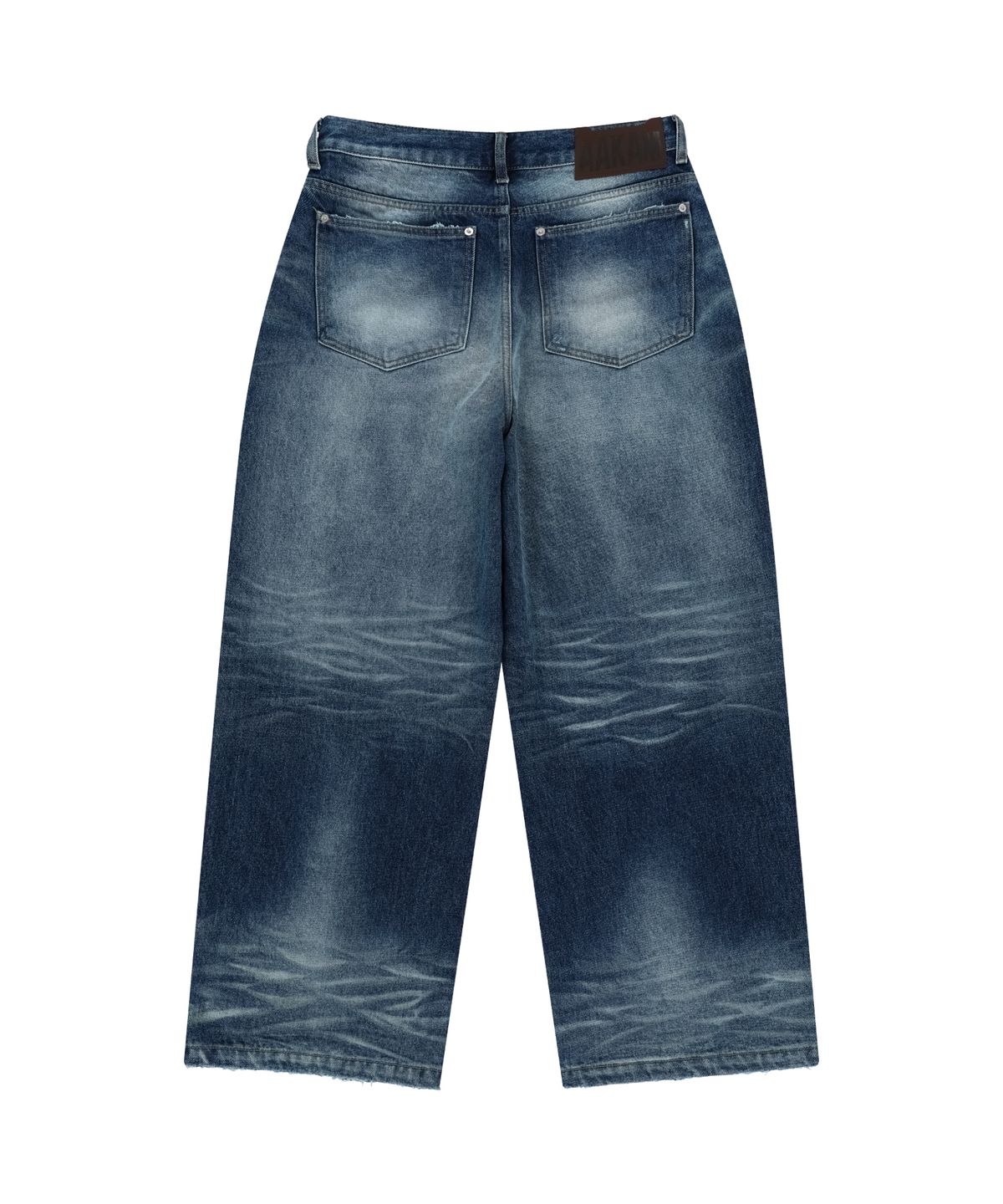 아캄(AAKAM) VTG Embo Washed Denim Pants (Blue)