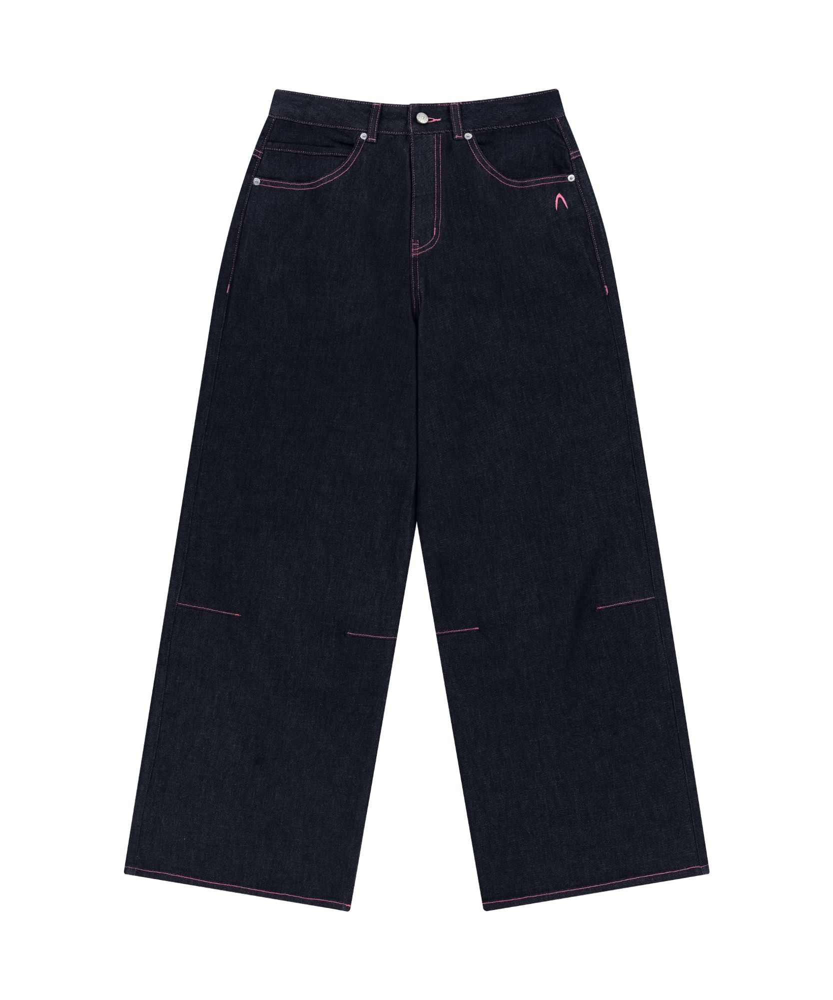 AAKAM ■ Stitched Denim Pants MUSINSA | AAKAM Stitched Denim Pants (Dark Blue)