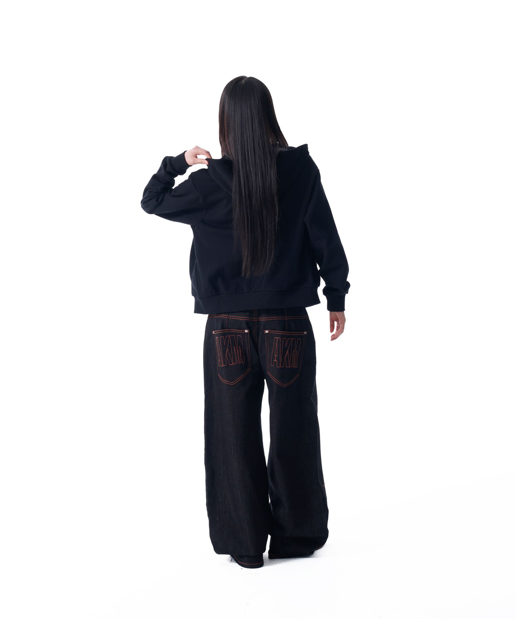AAKAM ■ Stitched Denim Pants MUSINSA | AAKAM Stitched Denim Pants (Black)