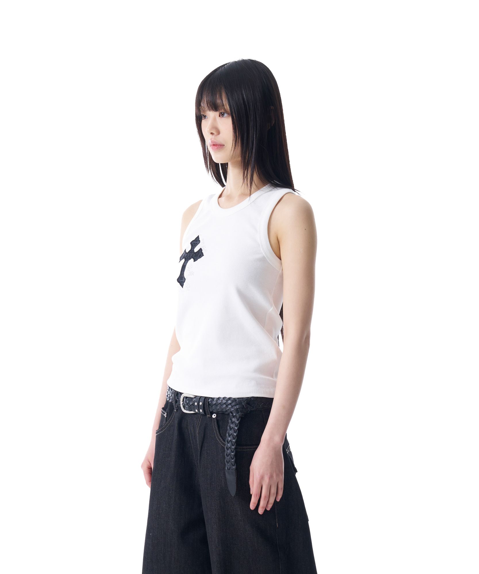 MUSINSA公式 | AAKAM AKM CROS2 Sleeveless (White)