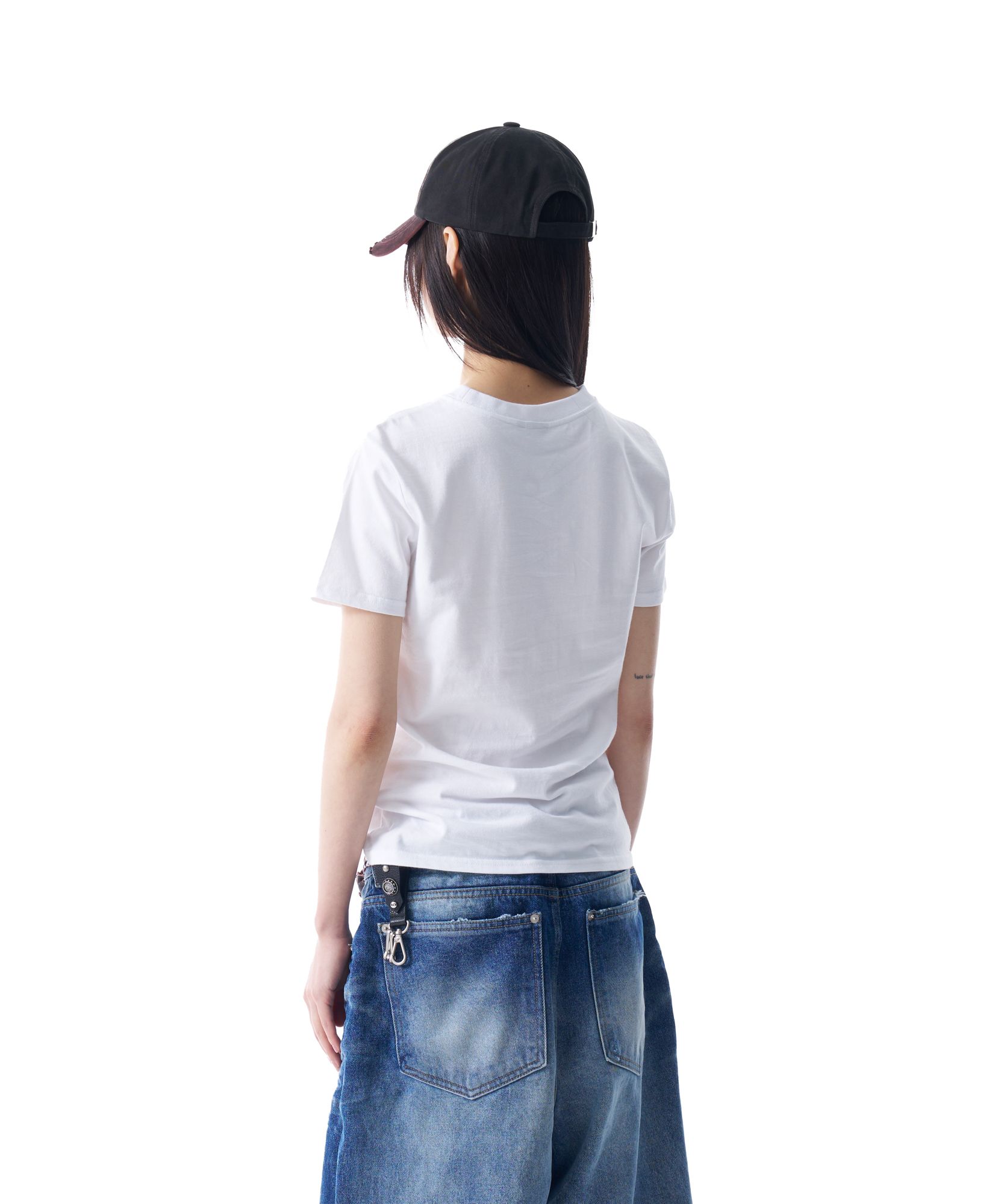 MUSINSA公式 | AAKAM AKM CROS2 Half Top (White)