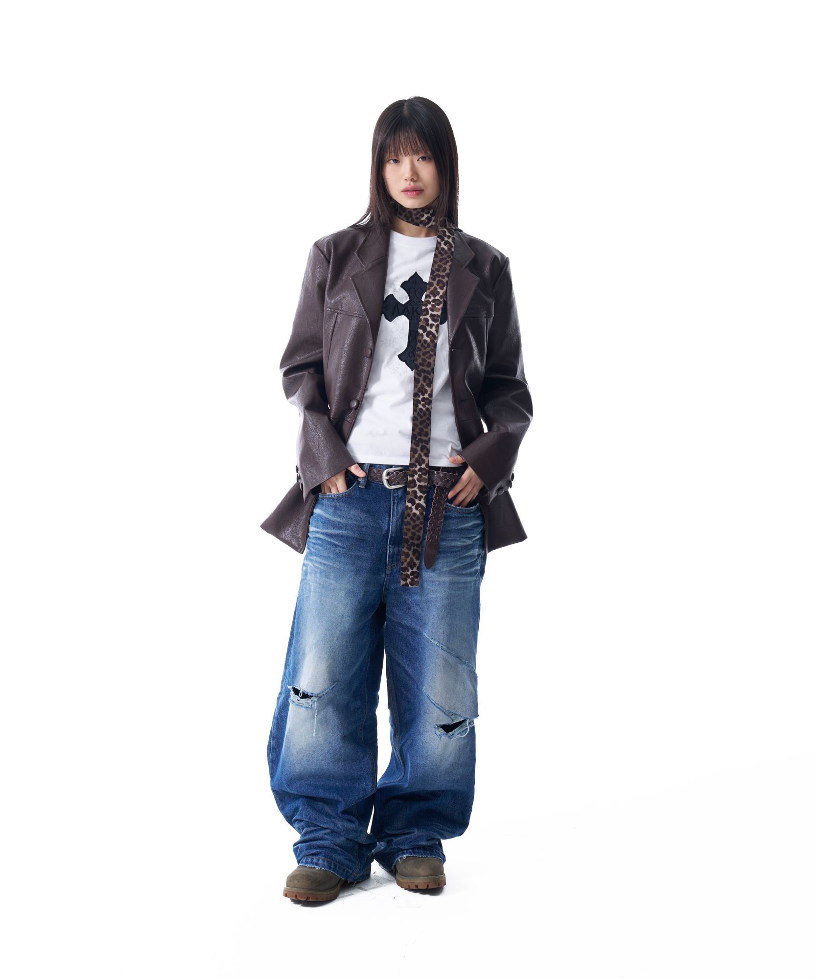 ◆25SS AAKAM AKM CROS2 Half Top/2色◆ MUSINSA | AAKAM AKM CROS2 Half Top (White)