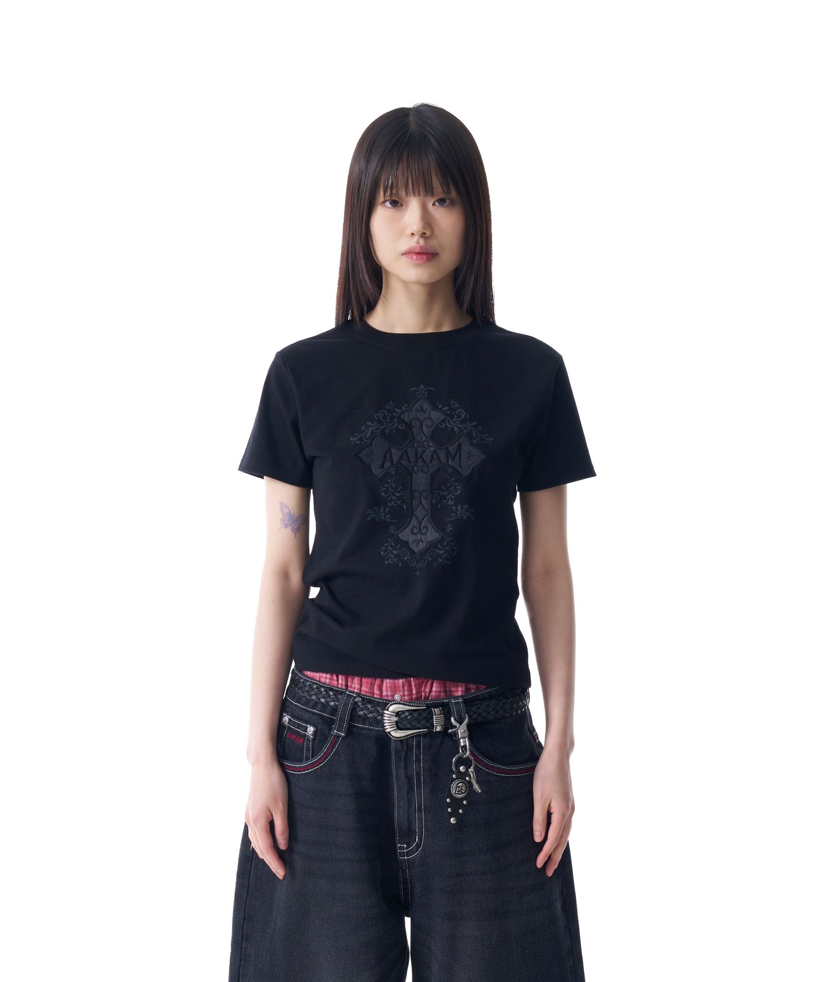 AAKAM ■ AKM CROS2 Half Top MUSINSA公式 | AAKAM AKM CROS2 Half Top (Black)