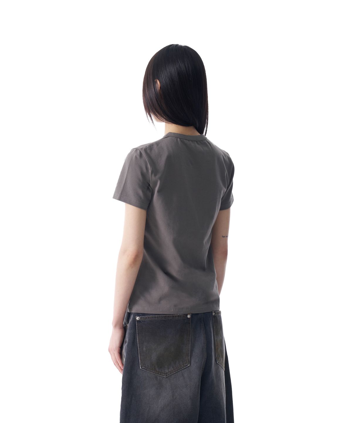 아캄(AAKAM) Studded CROS2 Half Top (Khaki)