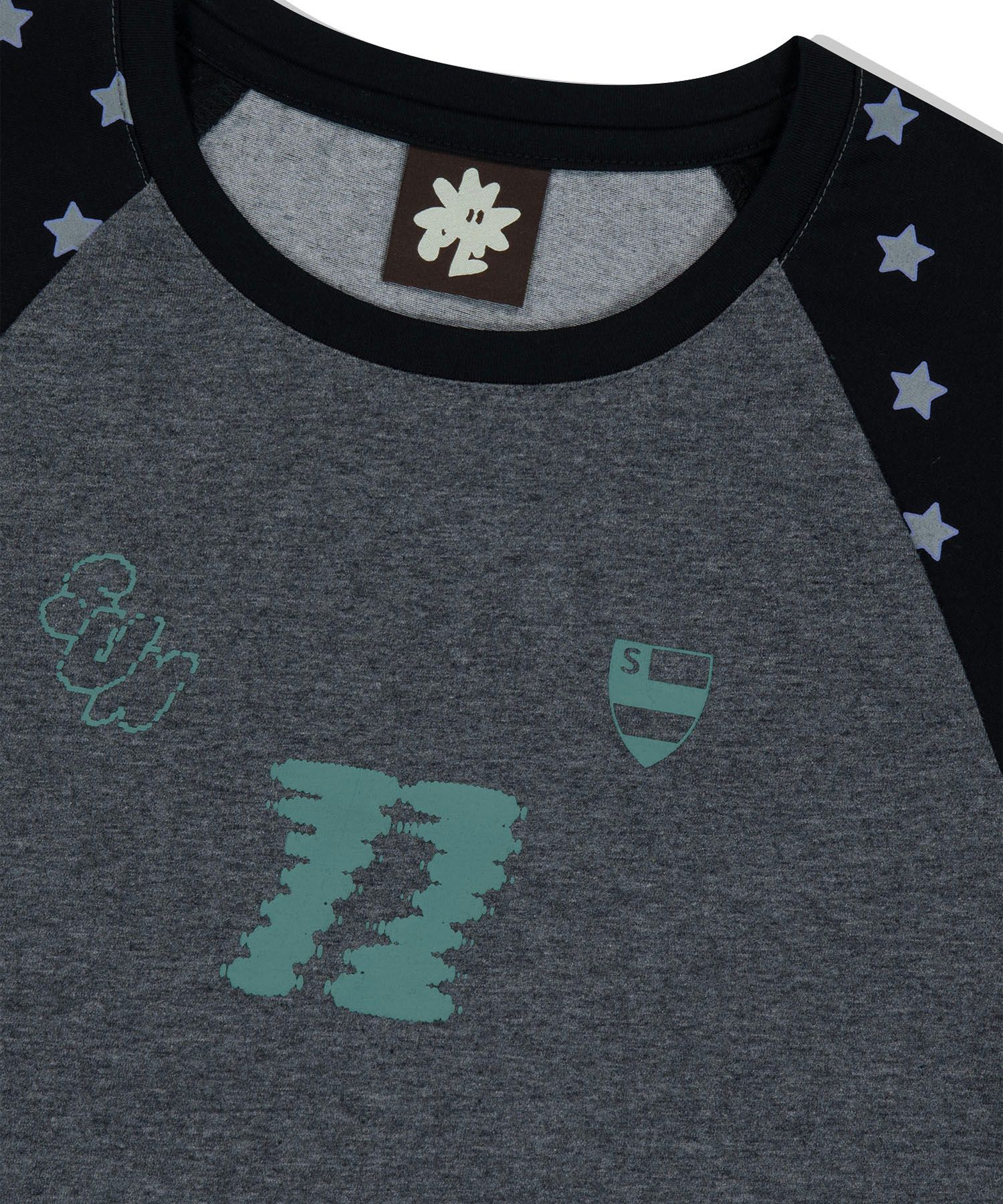 MUSINSA | SUNLOVE W All-Star Raglan Tee Heather Charcoal
