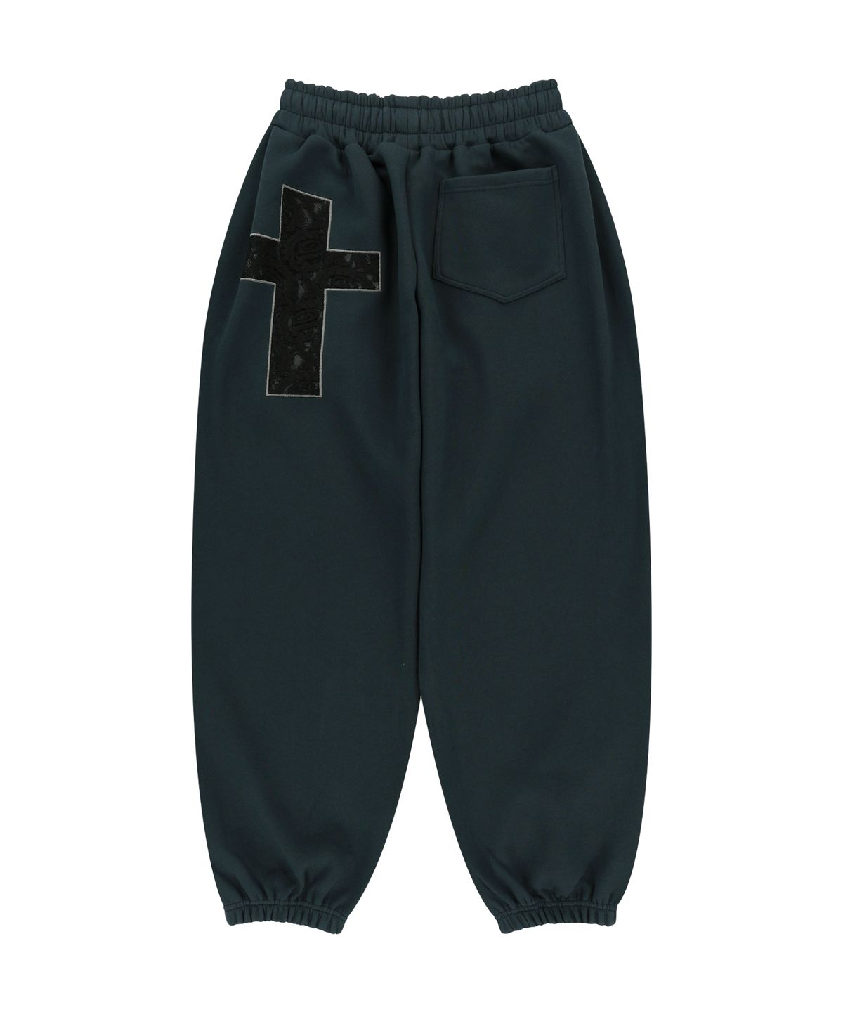 아캄(AAKAM) Laced CROS2 Patch Sweatpants (Dark Green)