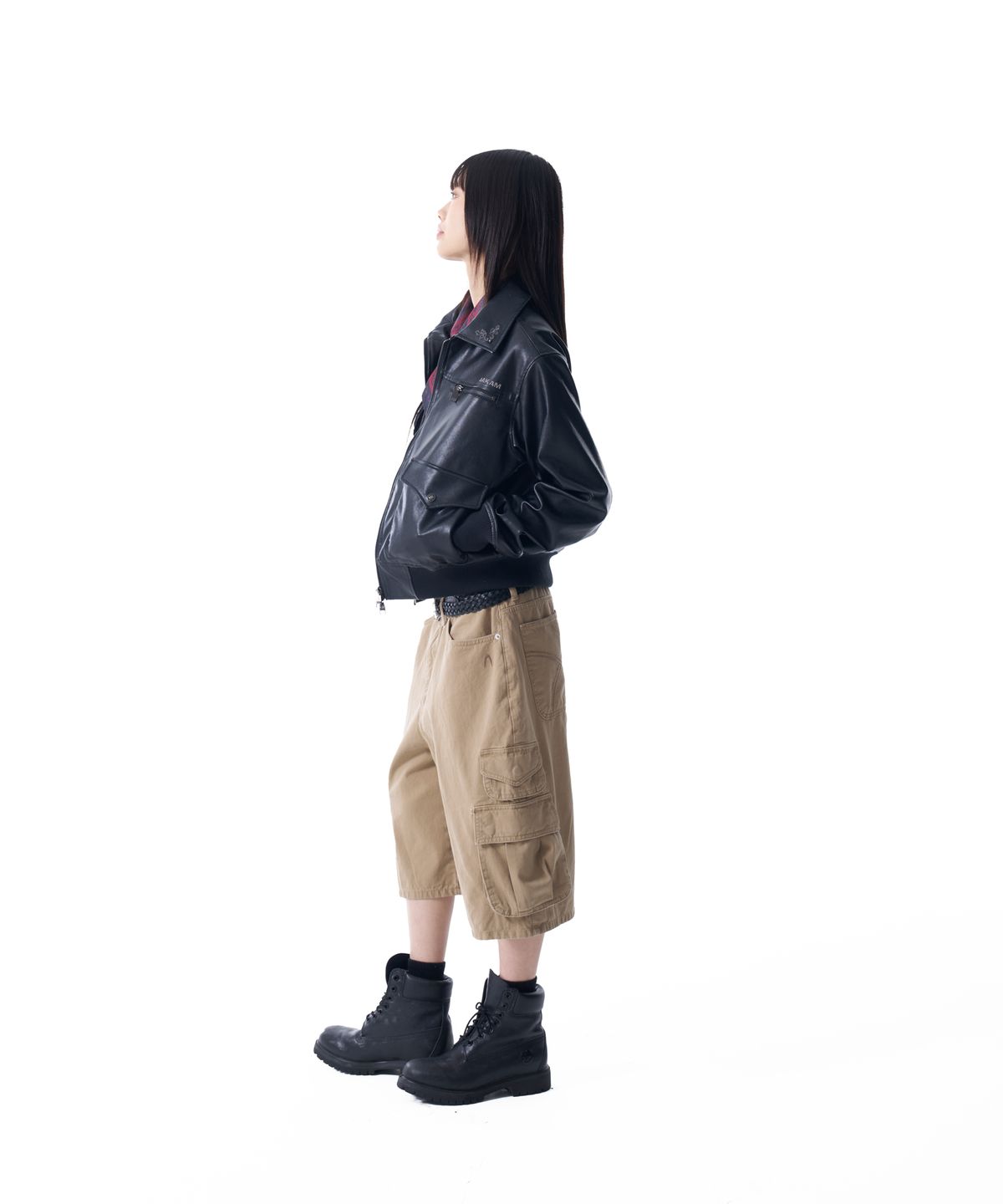 아캄(AAKAM) Cotton Bermuda Cargo Pants (Desert Sand)