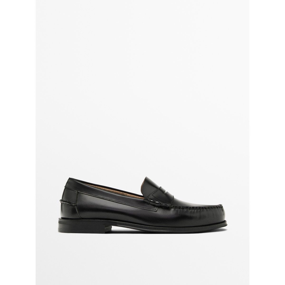 마시모두띠(MASSIMO DUTTI) 레더 페니 스트랩 로퍼