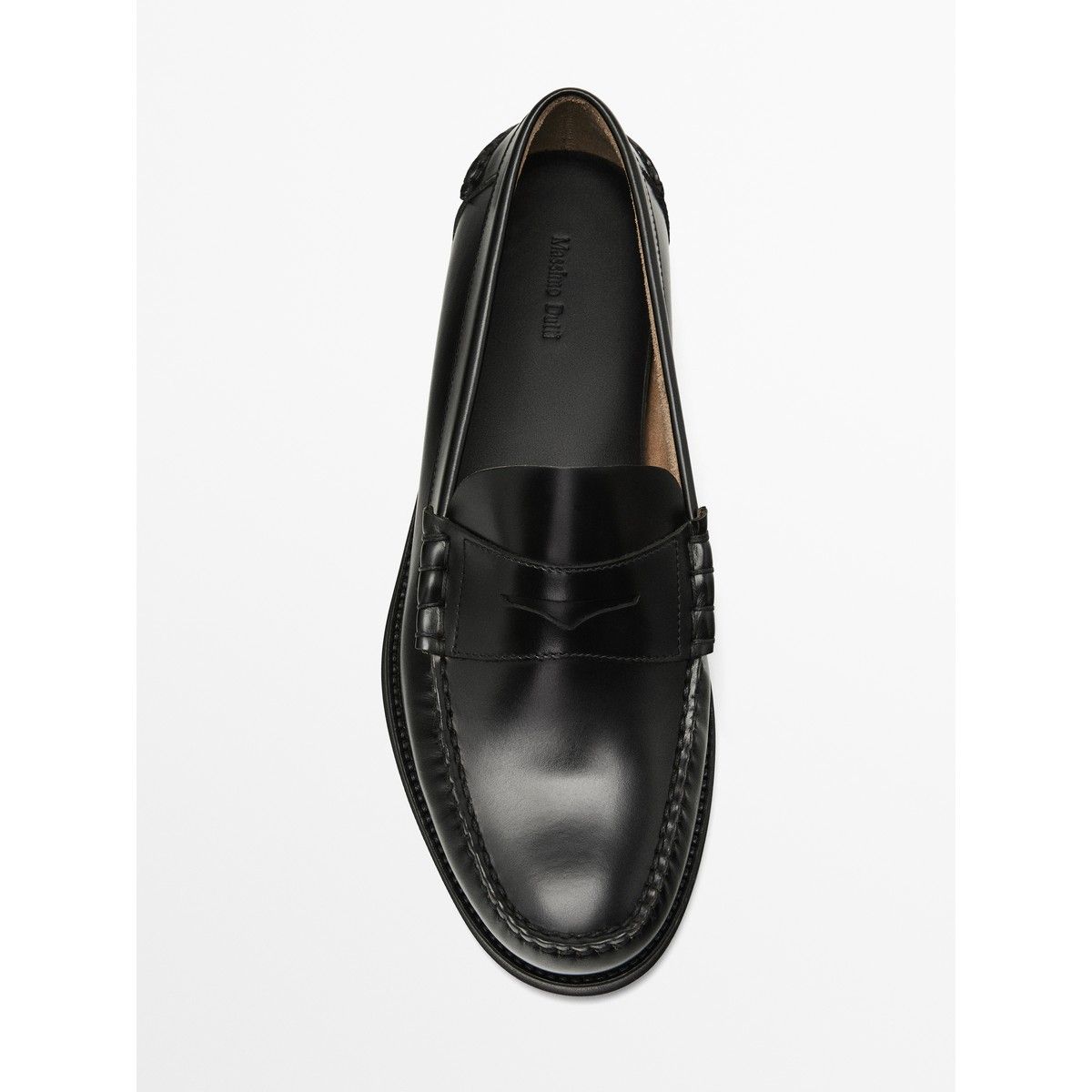 마시모두띠(MASSIMO DUTTI) 레더 페니 스트랩 로퍼