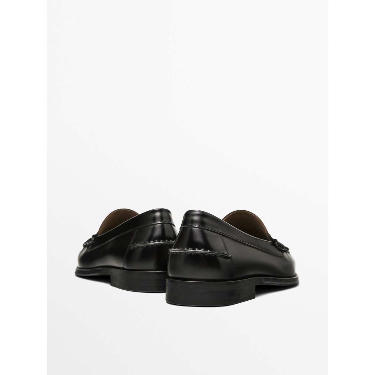 마시모두띠(MASSIMO DUTTI) 레더 페니 스트랩 로퍼