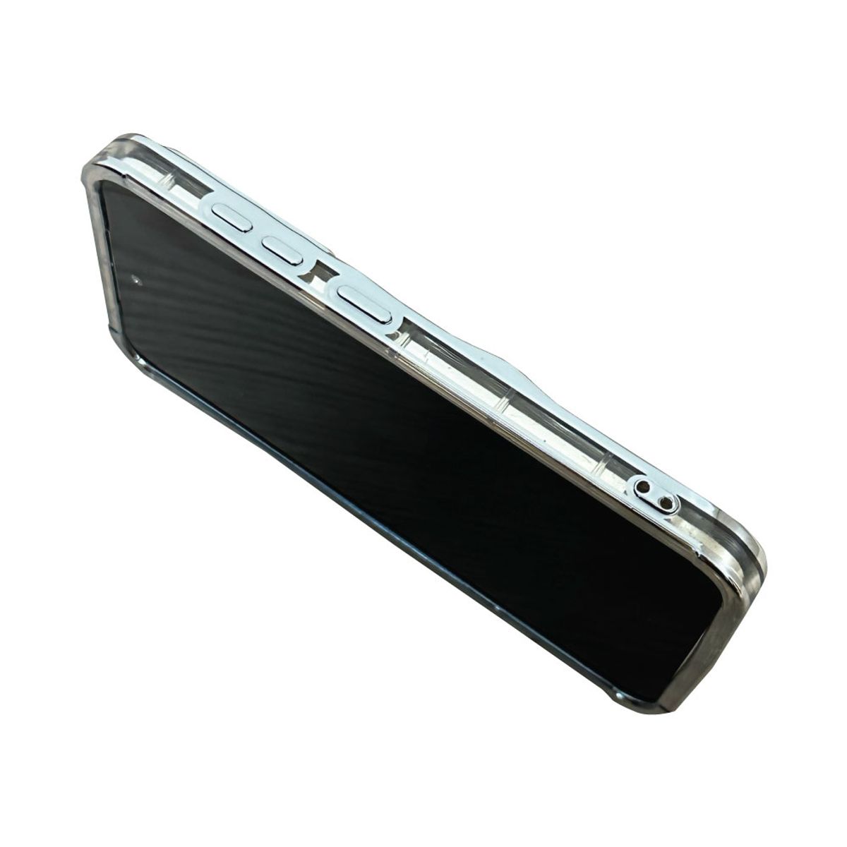 블레임 스튜디오(BLAMESTUDIO) Galaxy Metallic Silver 3D Logo Case