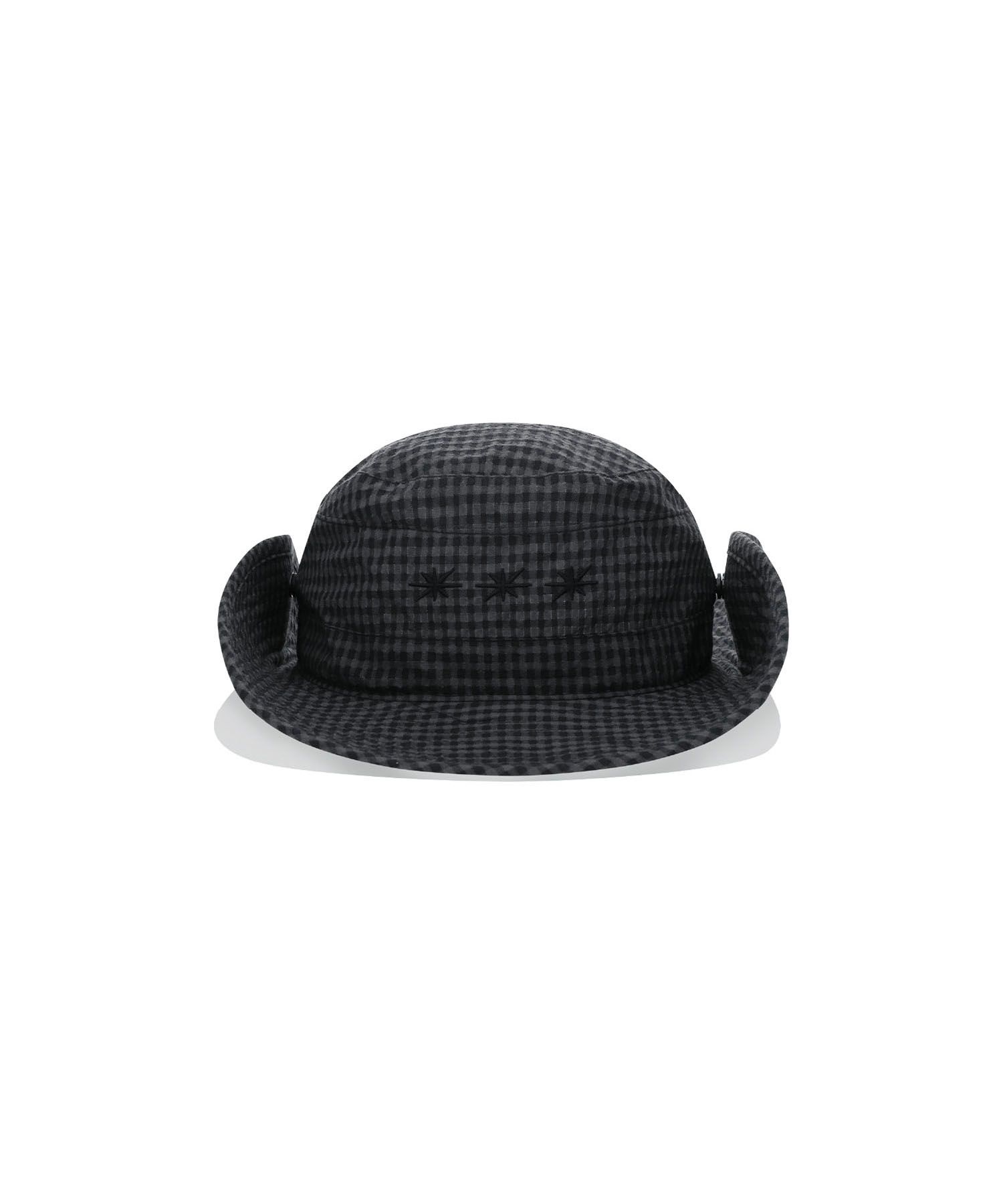 MUSINSA | SUNLOVE Grid Pioneer Bucket Hat Black Gingham