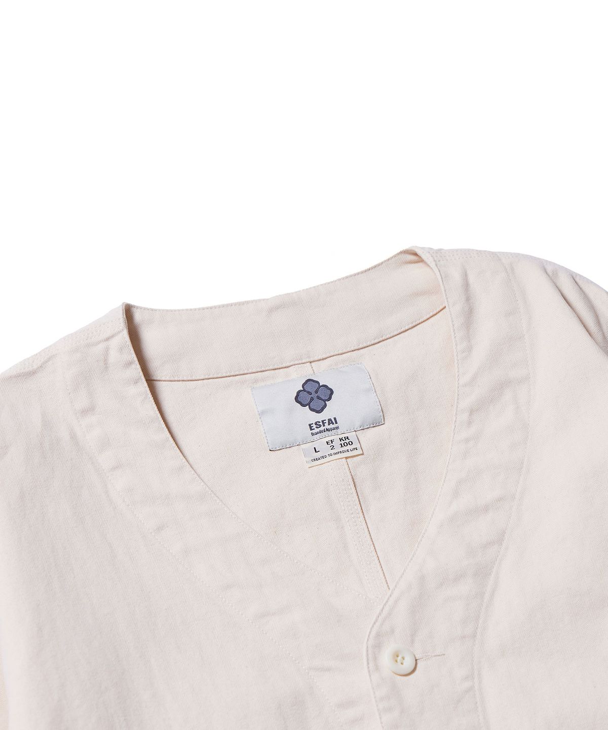 에스파이(ESFAI) ROUND ENGINEER HBT JACKET (ECRU)