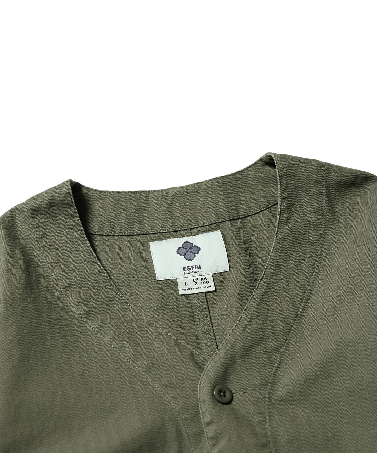 에스파이(ESFAI) ROUND ENGINEER HBT JACKET (OLIVE)