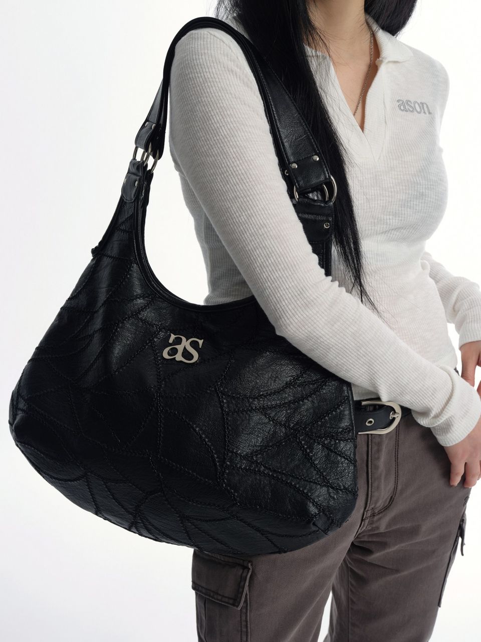 MUSINSA公式 | ASON ベッキー ショルダーバッグ / ブラック
