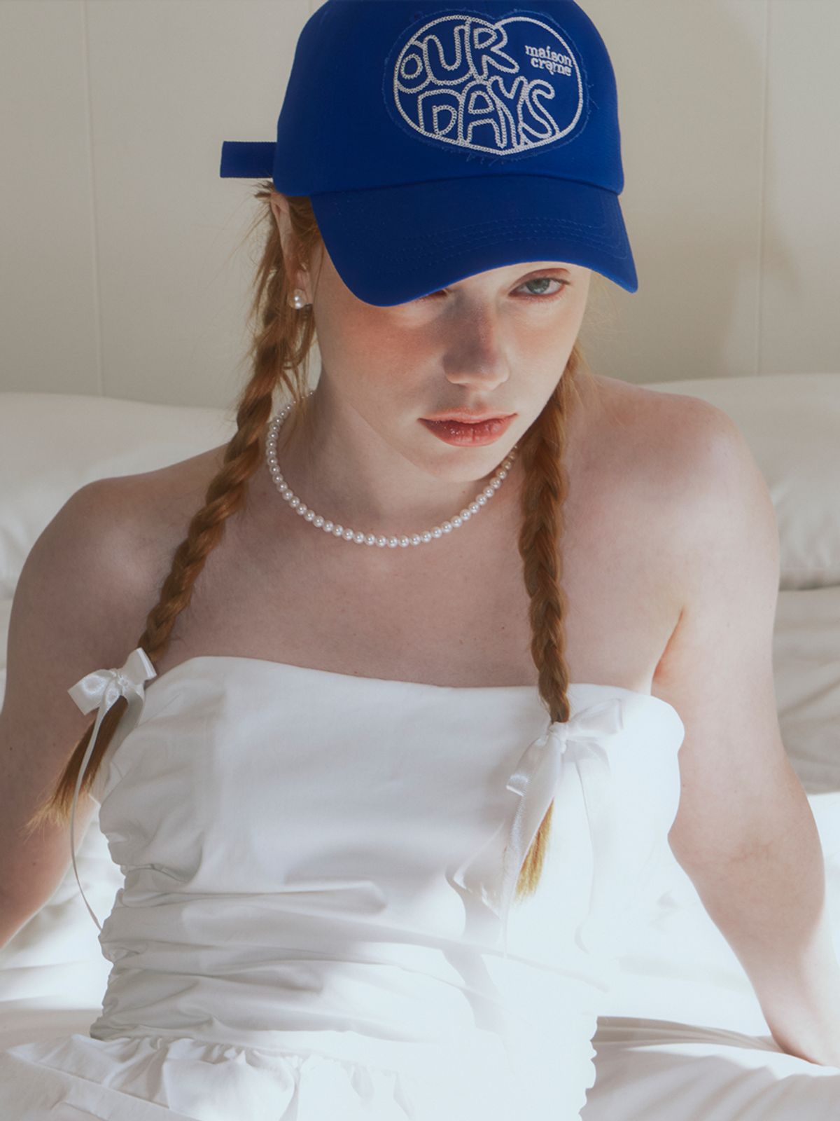 메종크렘(MAISON CREME) Our days ball cap_blue