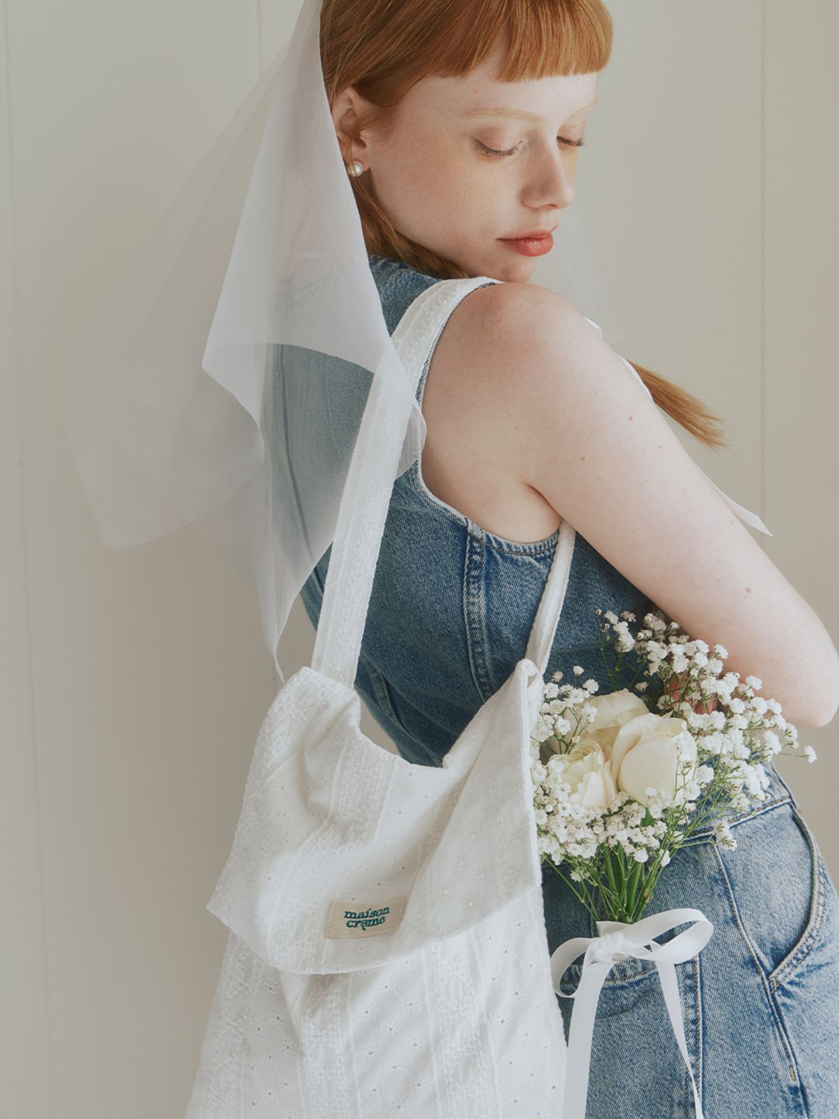 메종크렘(MAISON CREME) Flap punching eco bag_m
