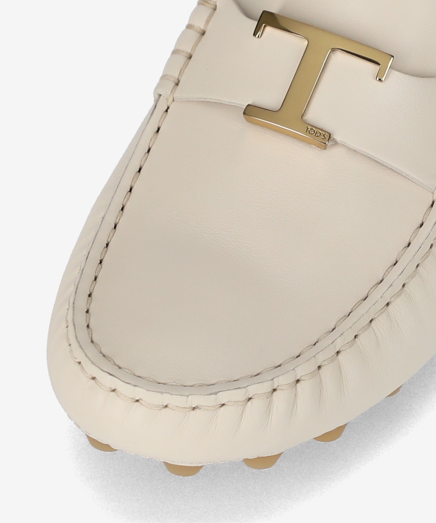 ■TOD'S■ Timeless Gomino Leather Loafer Off White XXW52K0IZ Woman OFF WHITE Gommino Bubble in Leather