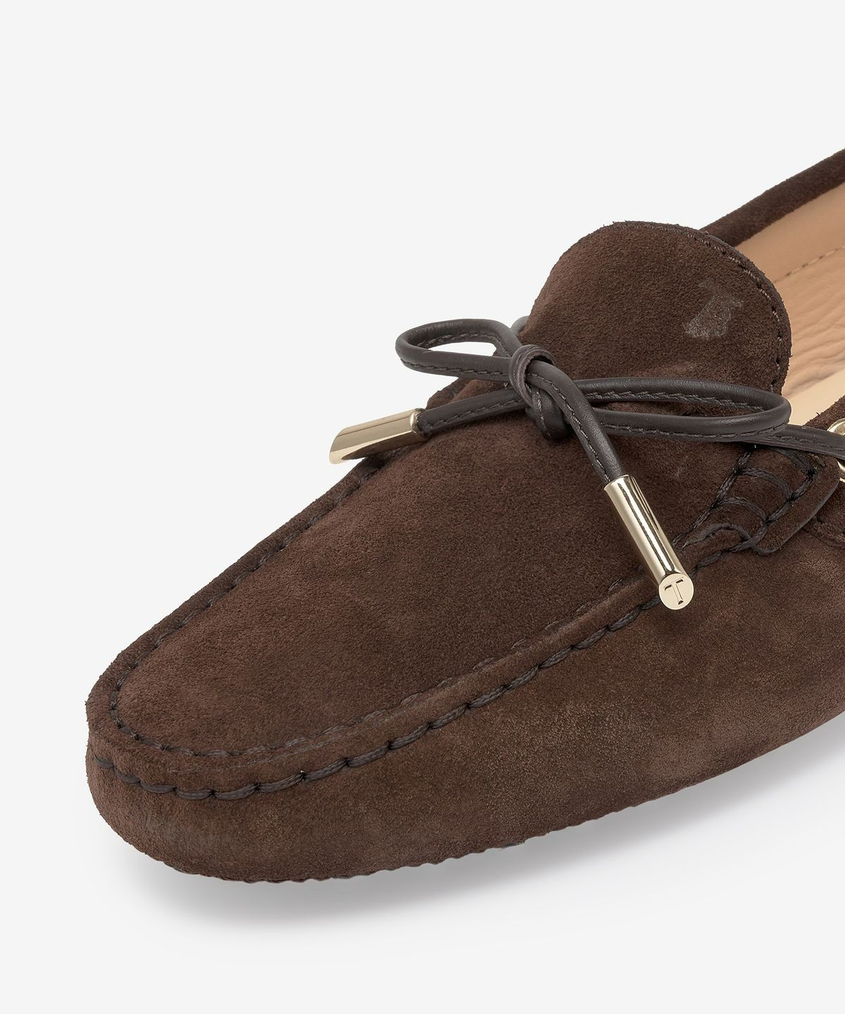 토즈(TODS) 고미노 스웨이드 드라이빙 로퍼 - 브라운 / XXW0FW05030CKOS611