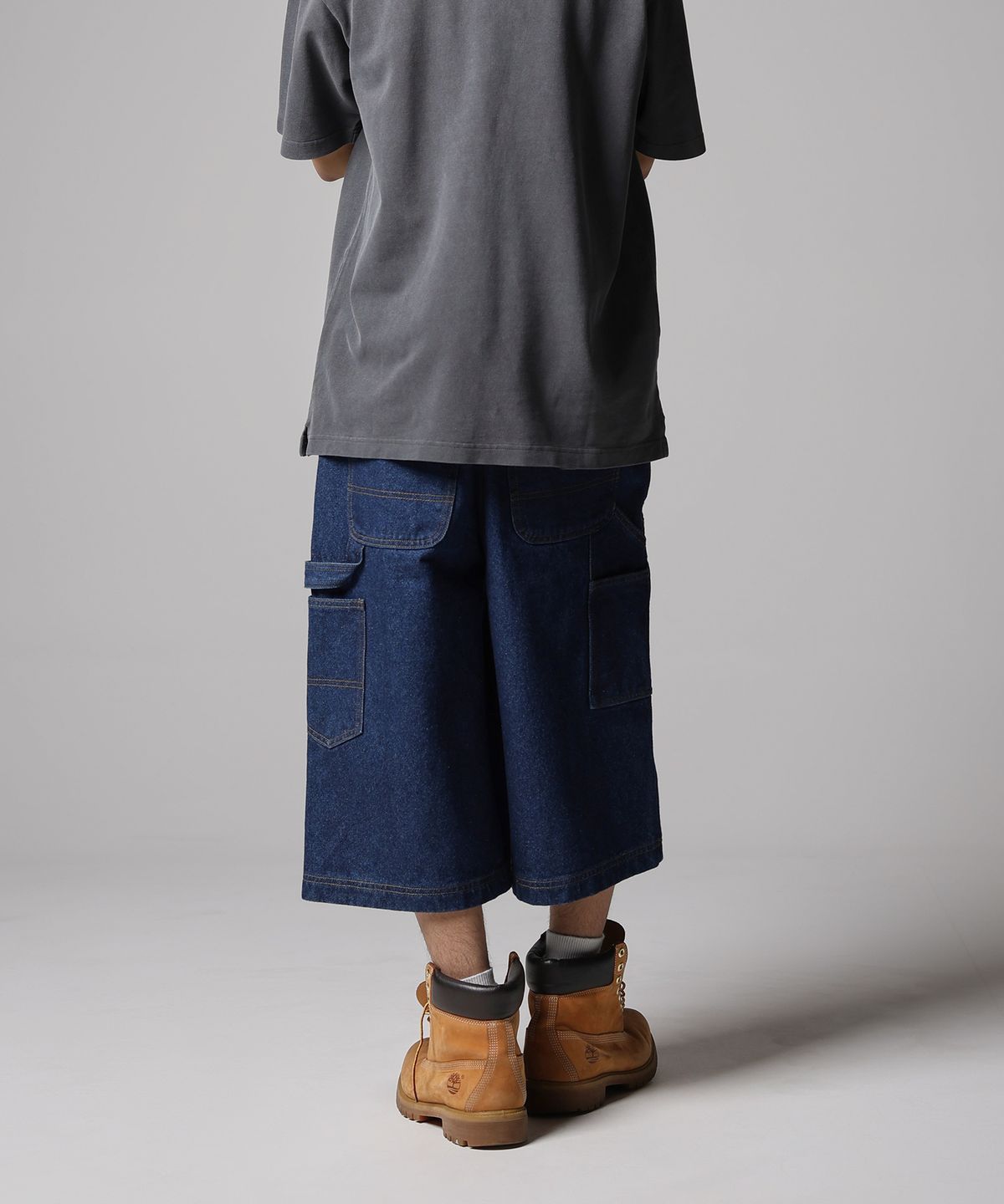 디키즈(DICKIES) 더블니 카펜터 데님 쇼츠 Dark Blue