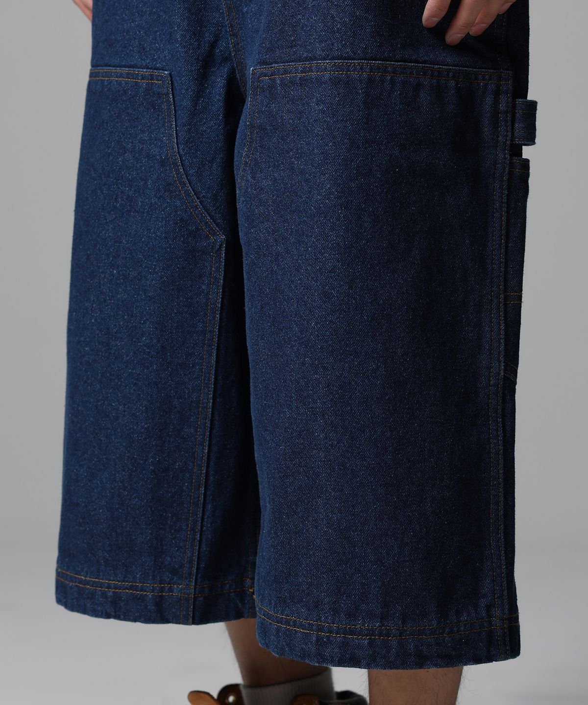 디키즈(DICKIES) 더블니 카펜터 데님 쇼츠 Dark Blue