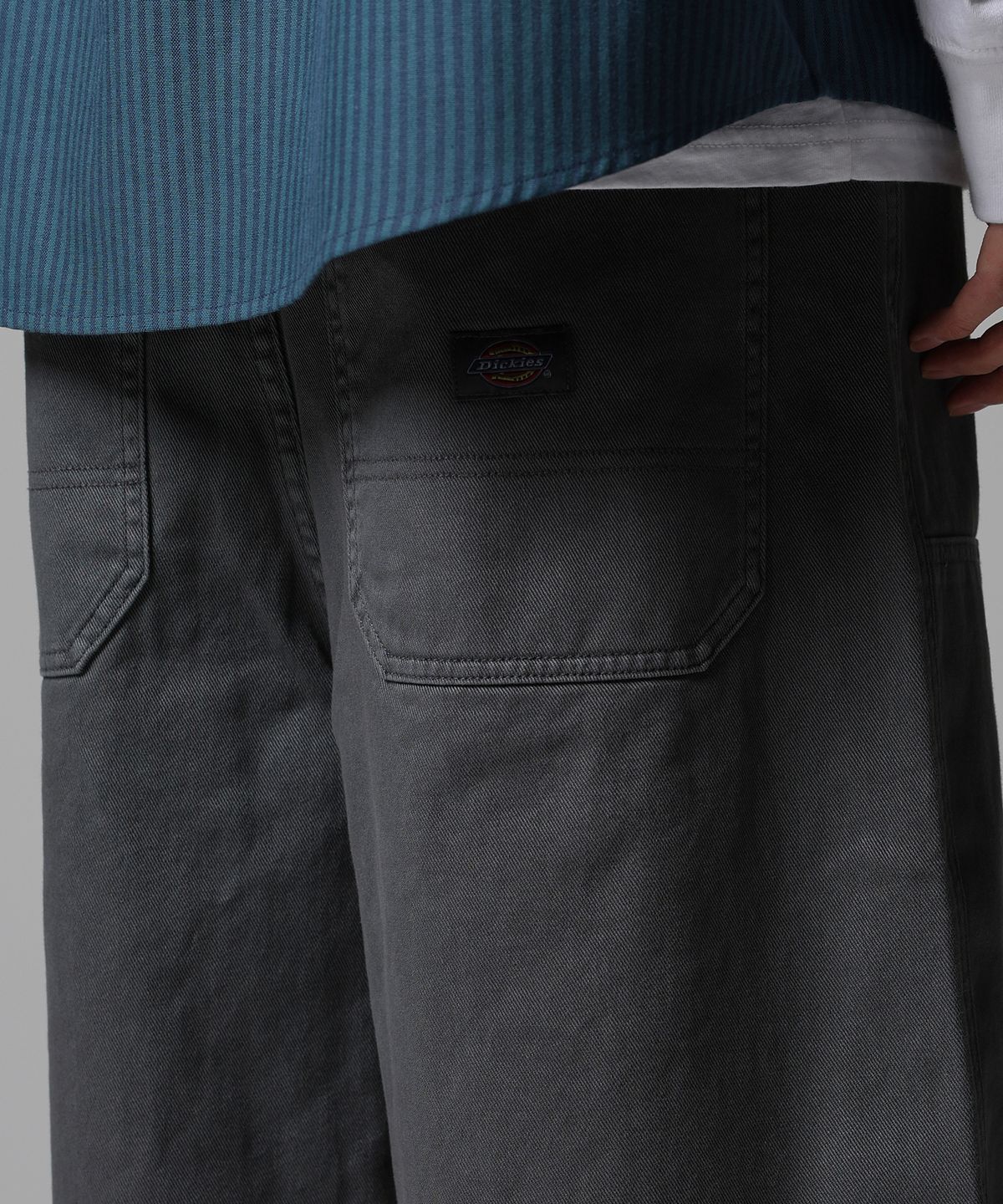 디키즈(DICKIES) 워시드 더블니 카펜터 트윌 쇼츠 Charcoal