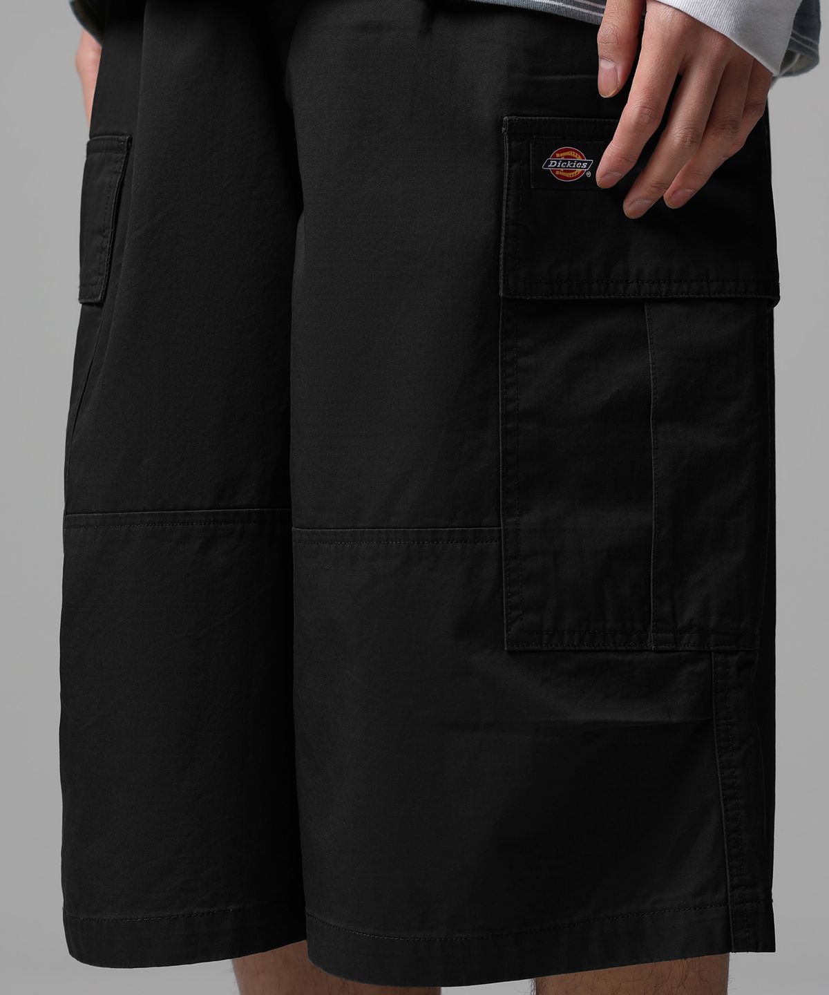 디키즈(DICKIES) 워시드 트윌 카고 쇼츠 Black