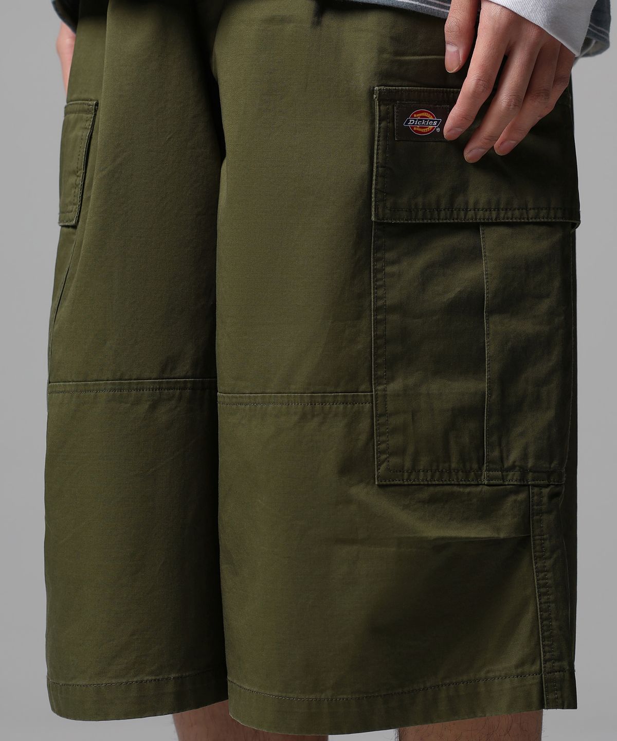 디키즈(DICKIES) 워시드 트윌 카고 쇼츠 Olive
