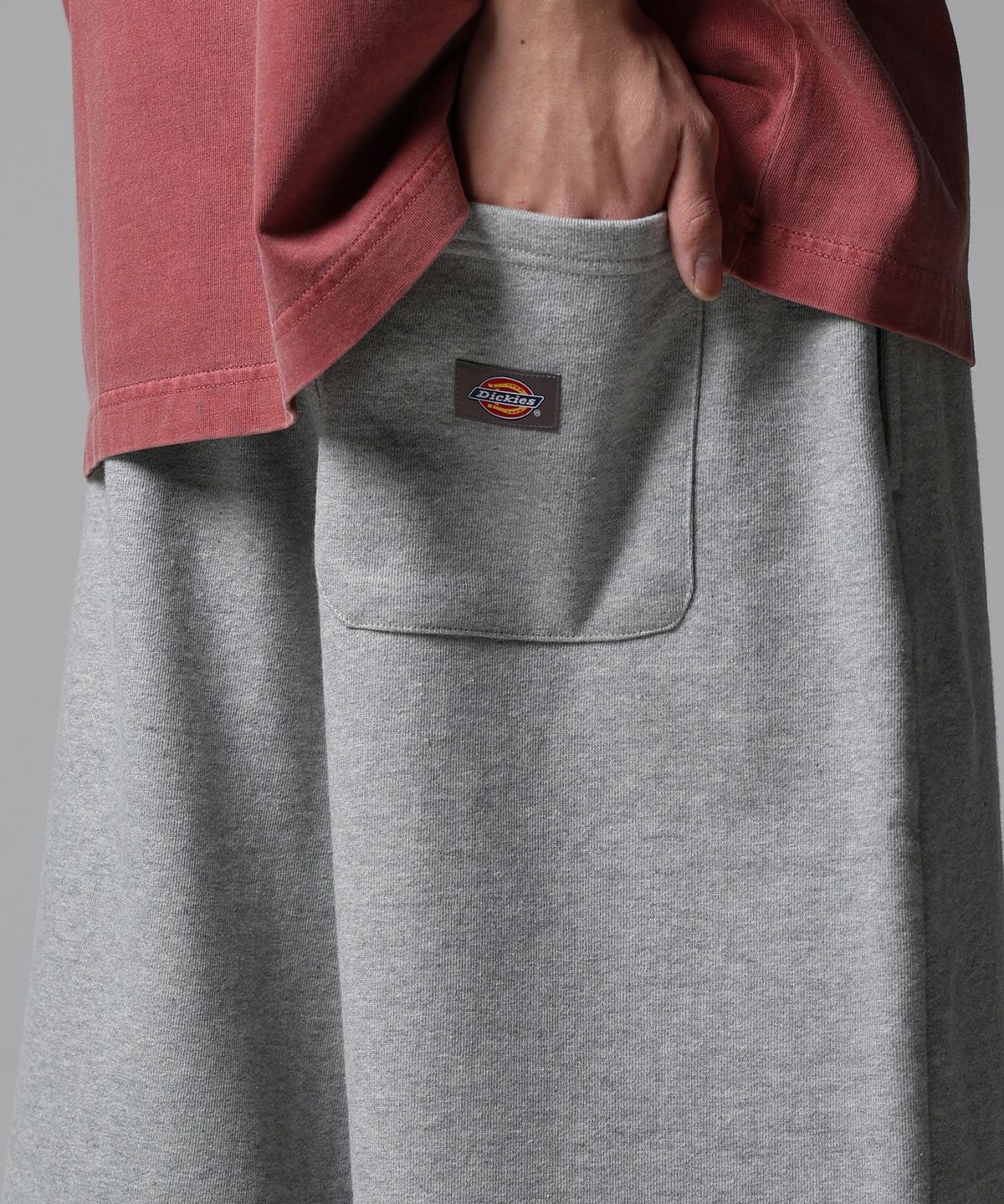 디키즈(DICKIES) 베이직 스웨트 쇼츠 Melange Gray
