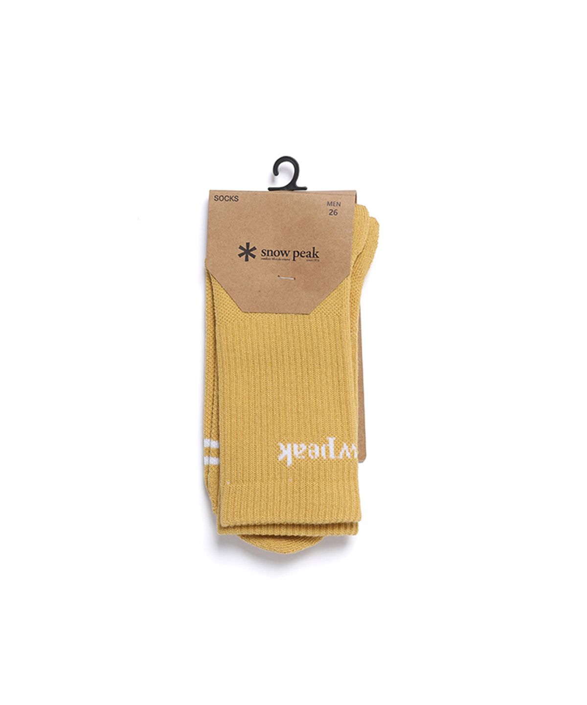 스노우피크 어패럴(SNOWPEAK APPAREL) 쿨맥스 삭스 (S25MUTSO89) Mustard
