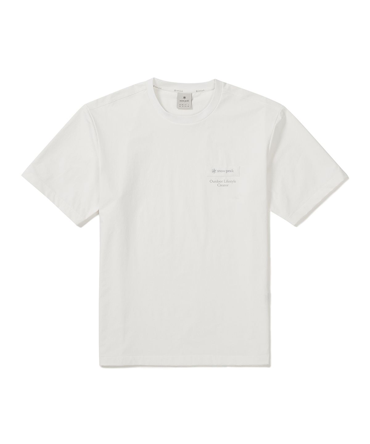 스노우피크 어패럴(SNOWPEAK APPAREL) 라고 에어 반팔 티셔츠 (S25MMTTS26) Off White