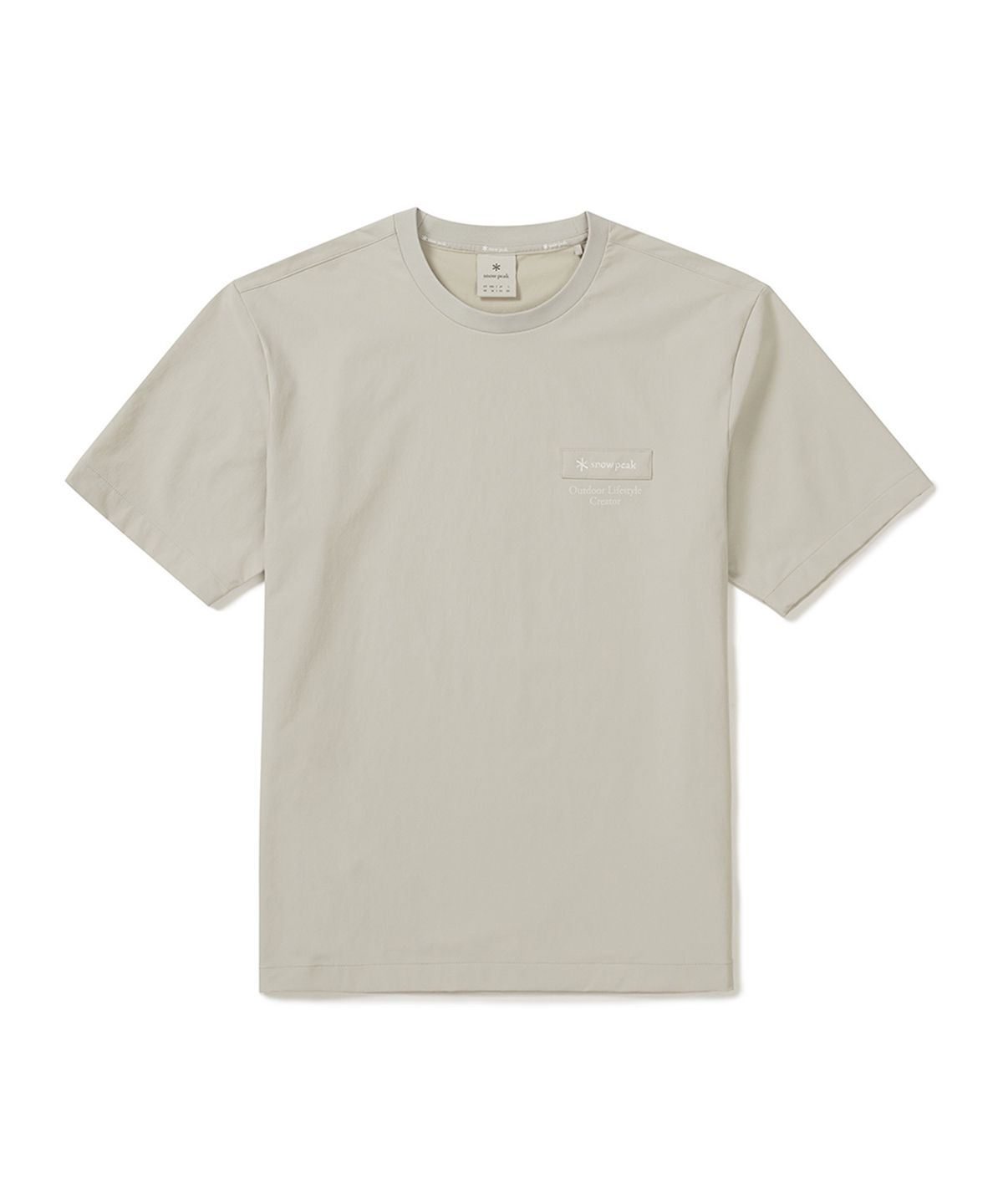 스노우피크 어패럴(SNOWPEAK APPAREL) 라고 에어 반팔 티셔츠 (S25MMTTS26) Light Beige