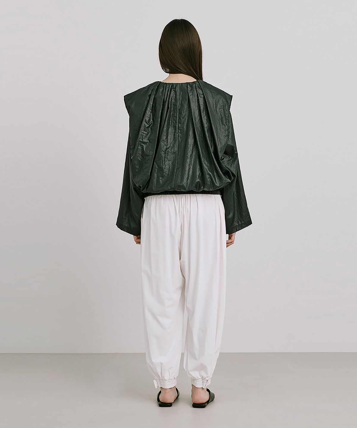 분더캄머(WNDERKAMMER) Shirred Moon Jar Pants_White(주름달항아리 팬츠_화이트)