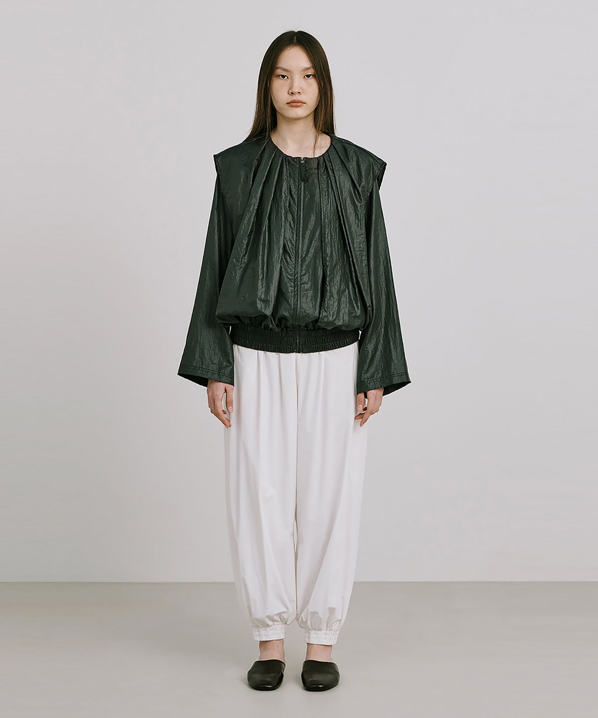 분더캄머(WNDERKAMMER) Shirred Moon Jar Pants_White(주름달항아리 팬츠_화이트)