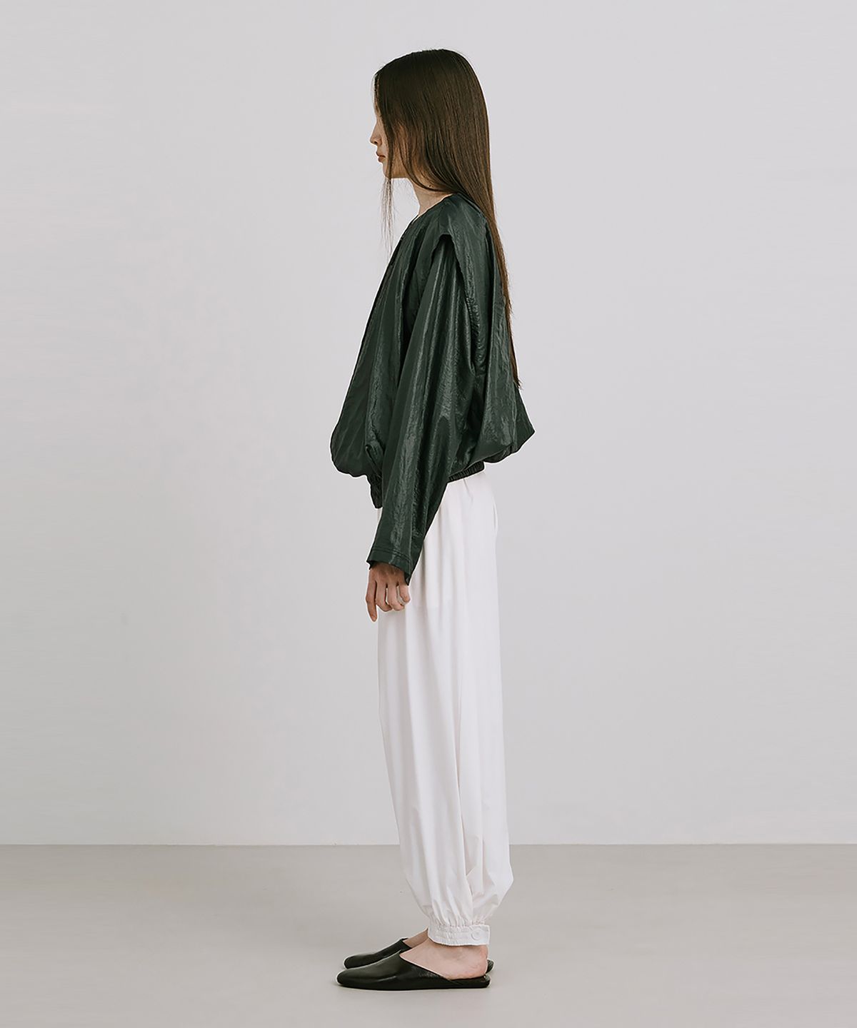 분더캄머(WNDERKAMMER) Shirred Moon Jar Pants_White(주름달항아리 팬츠_화이트)