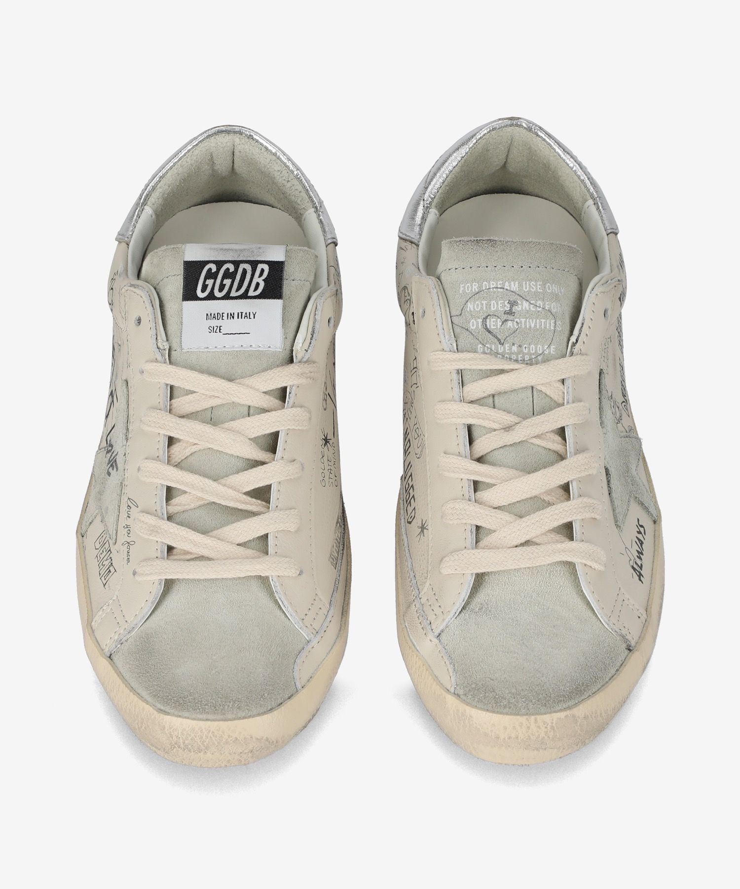 ★Golden Goose★Superstar Lettering Effect Sneakers★ Silver MUSINSA | GOLDEN GOOSE Superstar Lettering Effect Sneakers