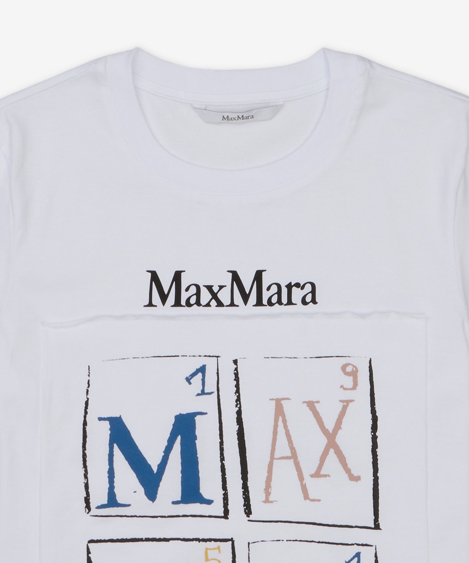 ★Max Mara★ COLIBRI Short Sleeve T-Shirt Bianco 25119410626 Max Mara Colibri T-shirt | White | FARFETCH