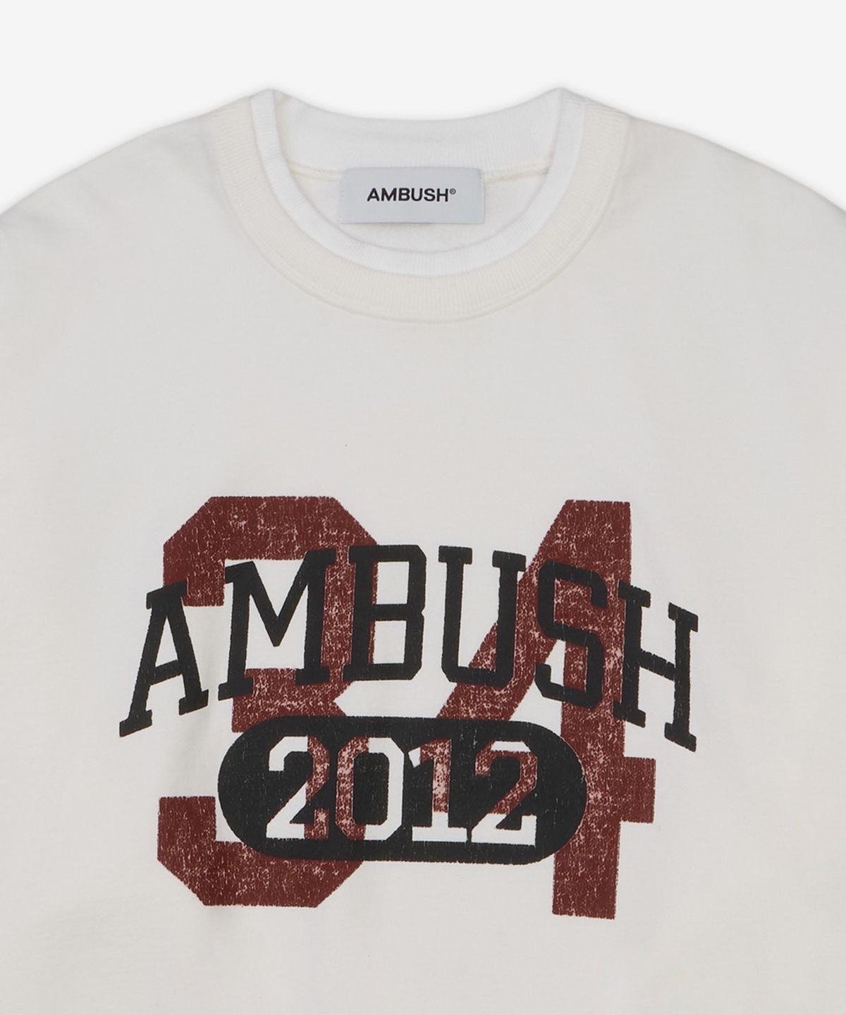 앰부시(AMBUSH) 레이어드 크루넥 오버핏 티셔츠 - 화이트 / 1211533110