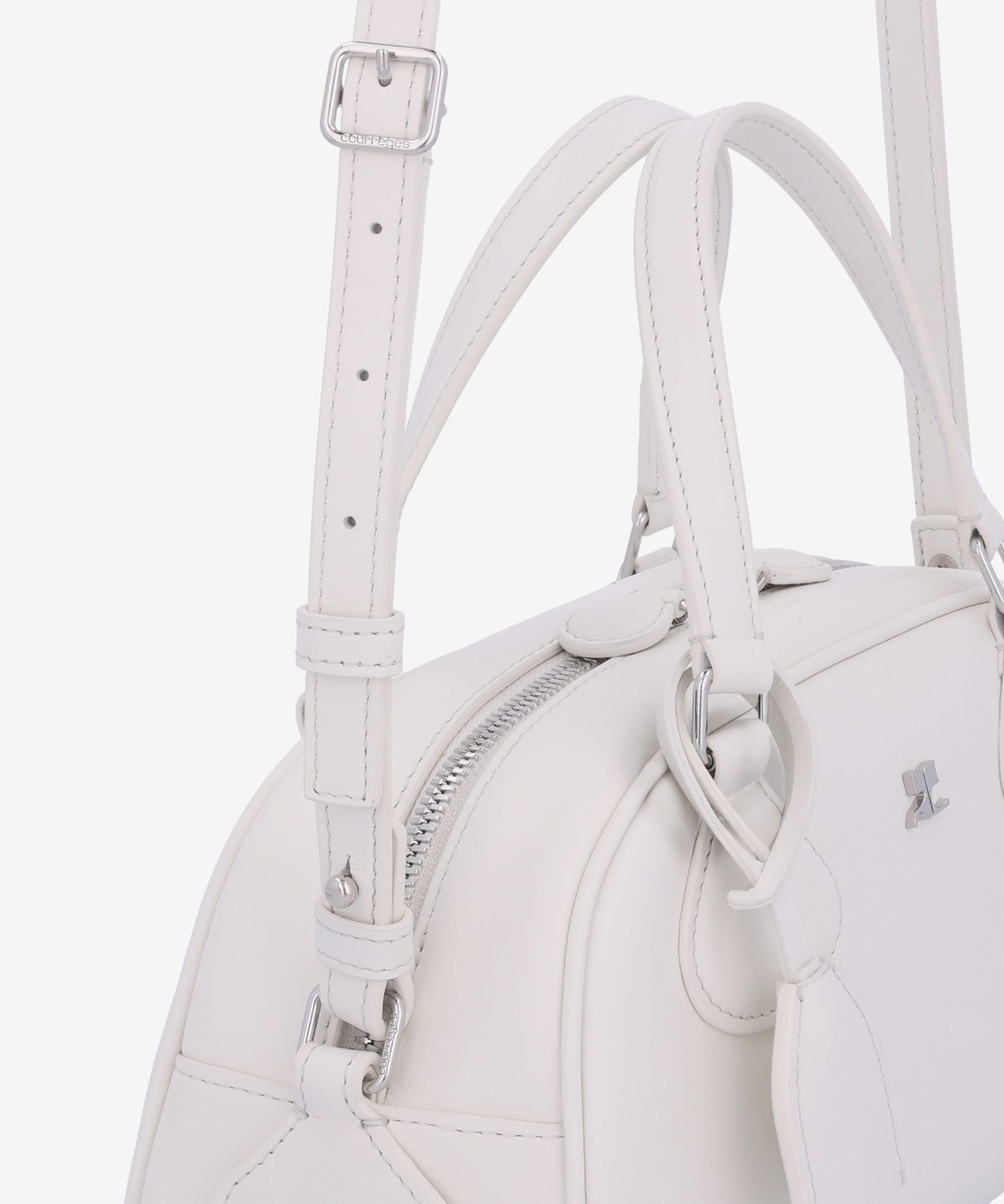 【COURREGES】Friday Bowling Baguette Tote Bag/全国送料込み 125GSA167DE00369011_3.jpg