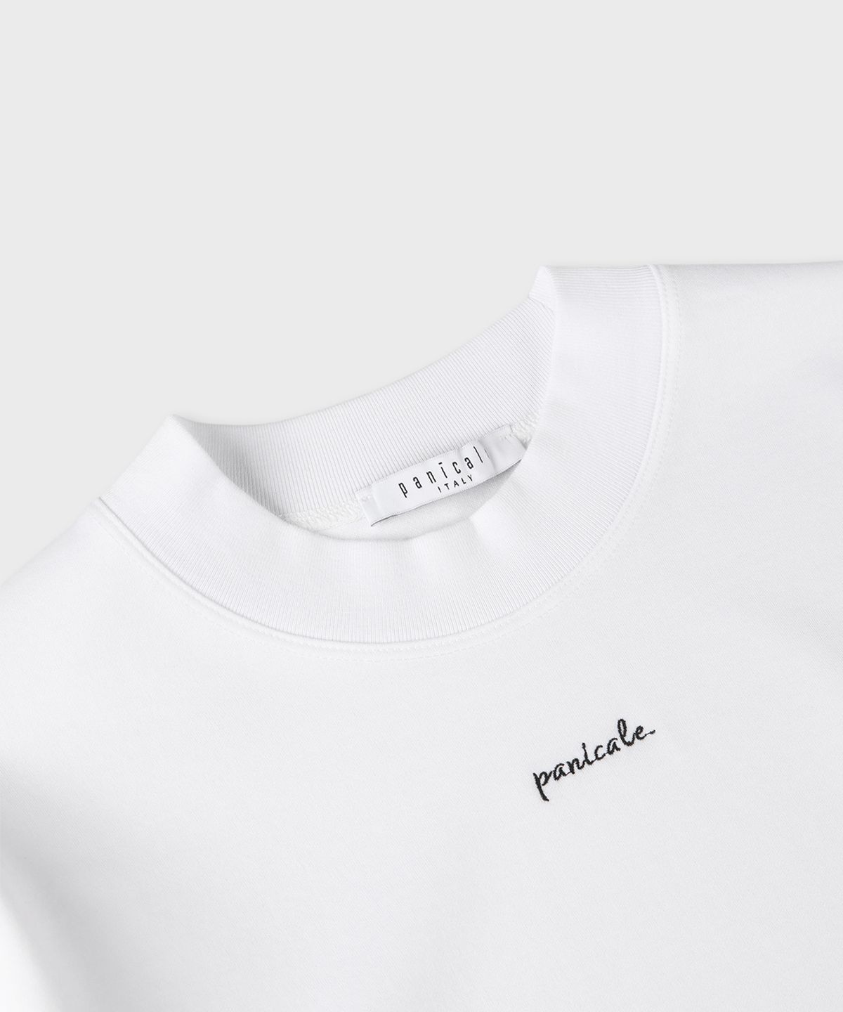 빠니깔레(PANICALE) 화이트 쿨에버 스트레치 로고 티셔츠