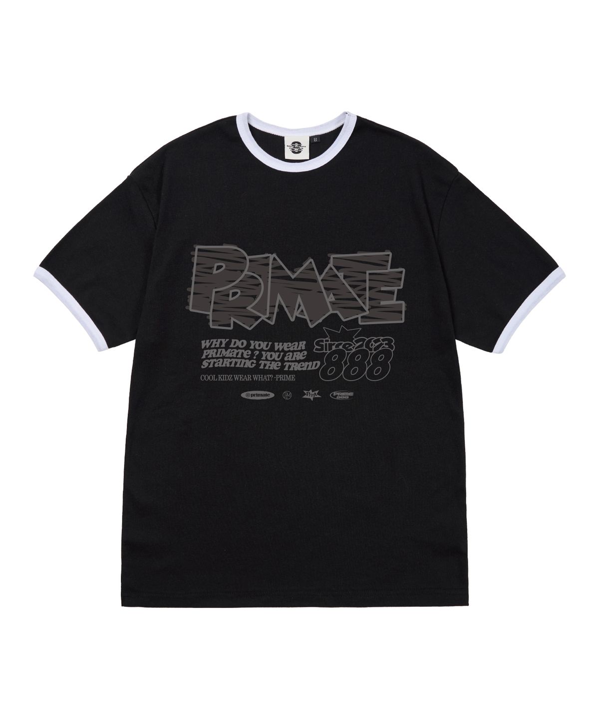 프라임에이트(PRIMATE) FURY 여성 후라이스 링거 반팔티셔츠 5 COLORS