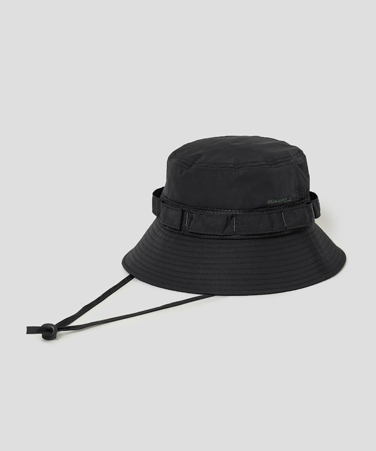 빈폴 액세서리(BEANPOLE ACCESSORY) 나일론 스티치 버킷햇 - 블랙