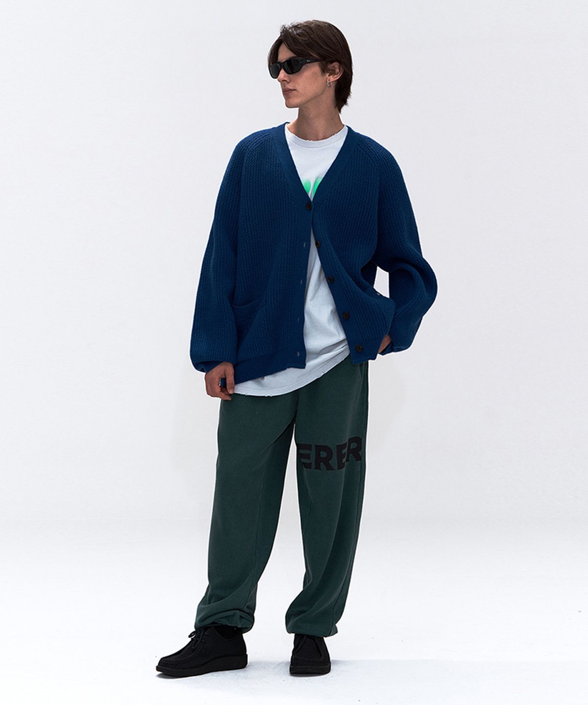 에르에르(ERER) [UN] ERER Sweat Joggers Pants Green