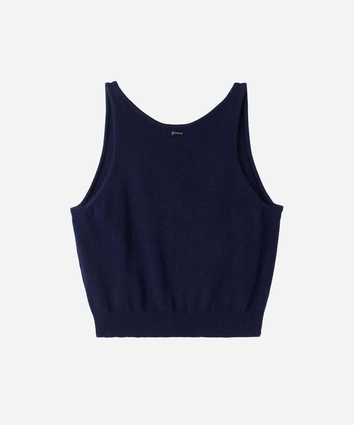 문선(MOONSUN) U-Neck Knit Vest / Navy