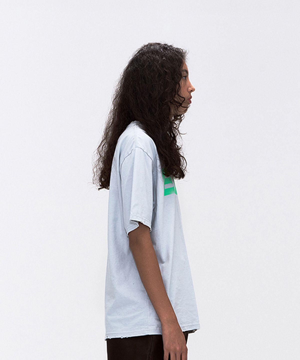 에르에르(ERER) [UN] ERER Neon Graffiti T-Shirt Gray