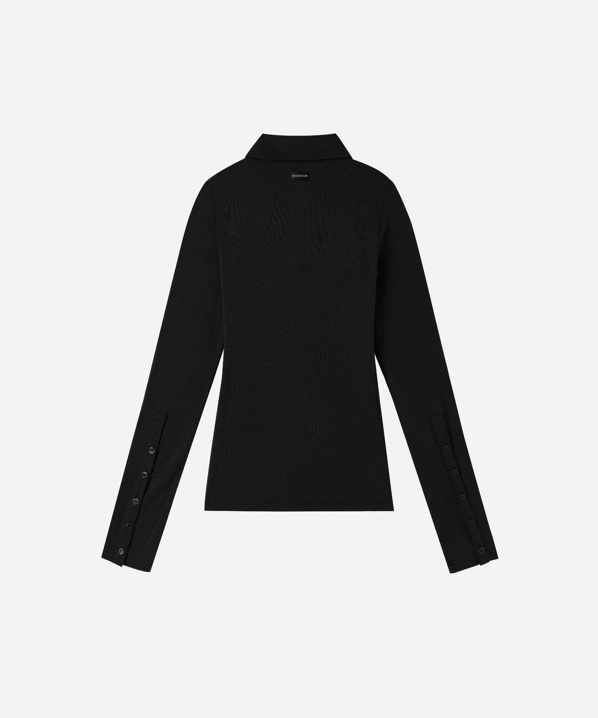 문선 아카이브(MOONSUN ARCHIVE) Slim Jersey Collar Top / Black