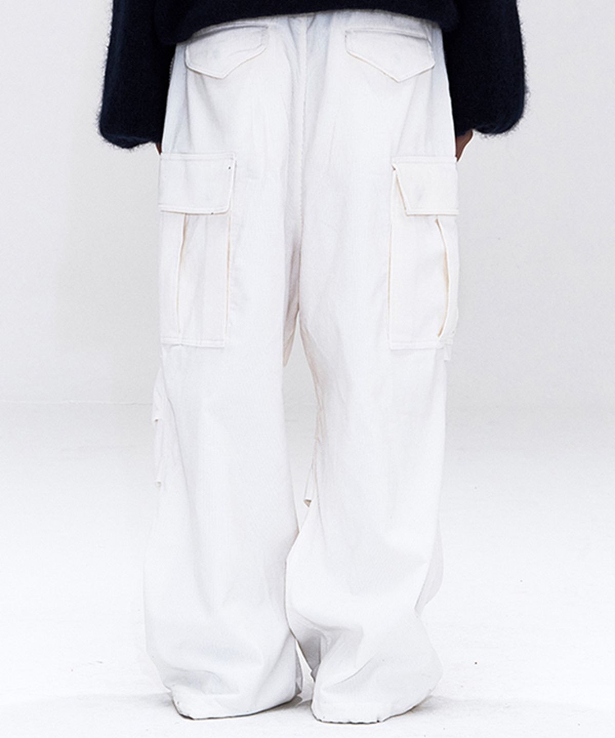 에르에르(ERER) [UN] Corduroy Utility Carpenter Pants White