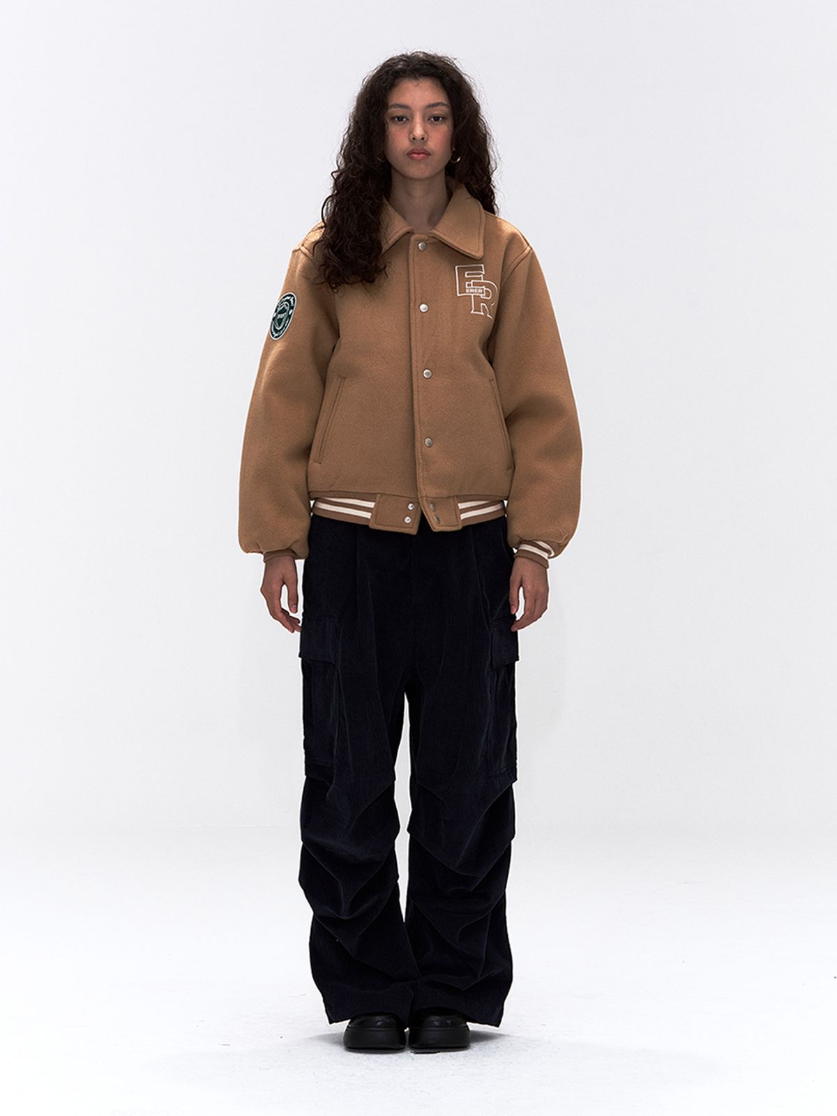 에르에르(ERER) [UN] Corduroy Utility Carpenter Pants Navy