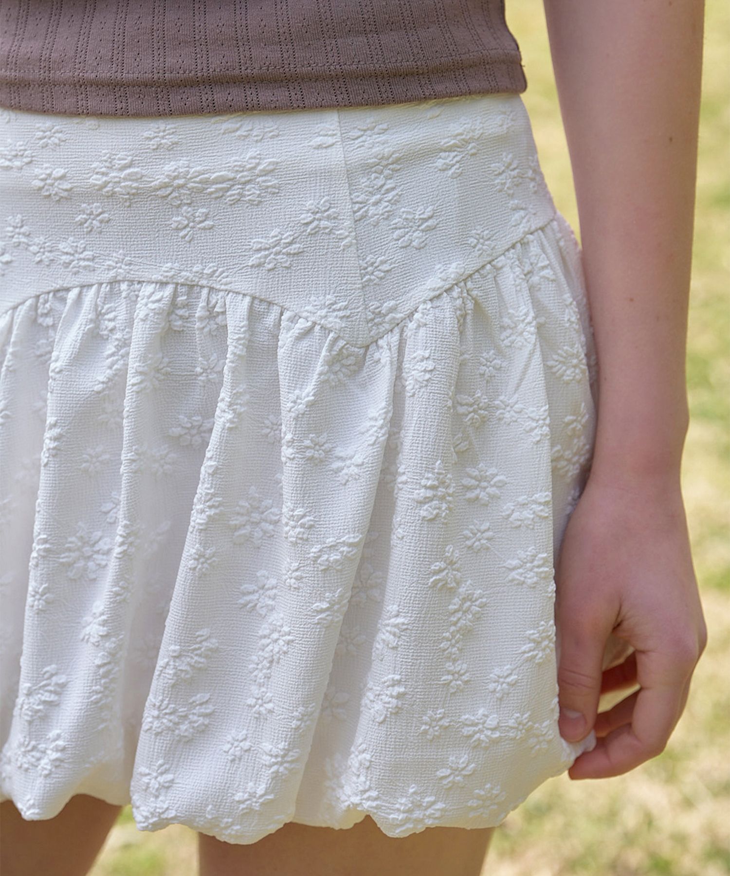 LETTER FROM MOON ♥ Flower Balloon Pumpkin Mini Skirt MUSINSA | LETTER FROM MOON Flower Balloon Pumpkin Mini Skirt