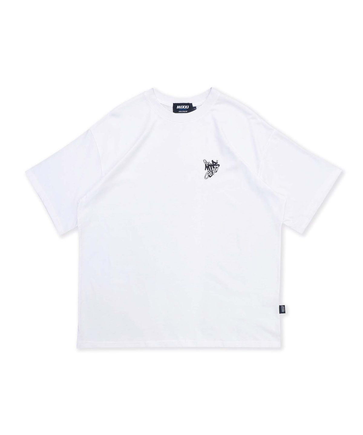 믹쓰제이(MIXXJ) MIXXJ CHAIN BIG LOGO TEE (WHITE)
